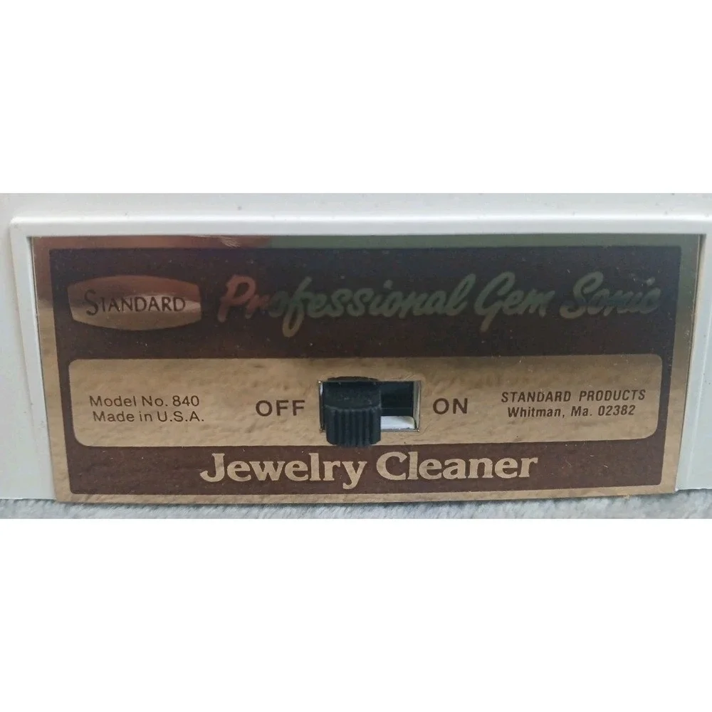 Vintage Gem-Sonic Professional‎ Jewelry Cleaner Model 840 New Tested Works READ